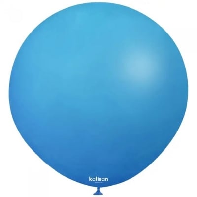 Кръгъл син балон, карибско синьо 48 см Caribbean blue Kalisan, 1 брой