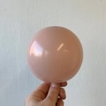 Кръгли балони розова пудра пастел Pink blush Kalisan, 48 см, пакет 25 броя