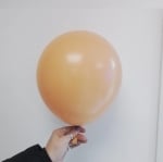 Малки балони праскова 13 см Standart peach Kalisan, пакет 100 броя
