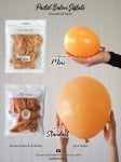 Кръгли балони праскова 48 см Standart peach Kalisan, пакет 25 броя